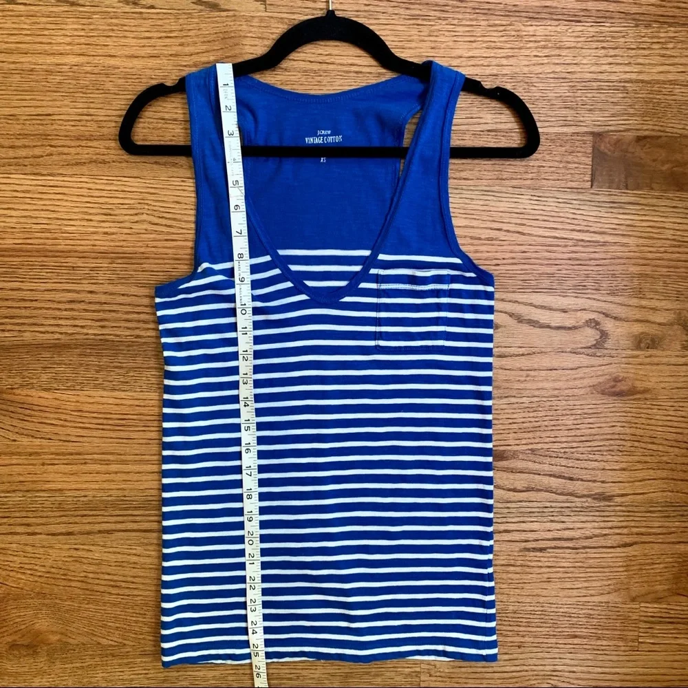 J. CREW | Vintage Striped Cotton Tank Top